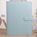 MINKYS Macaroon Color A6/A5 PU cuero DIY Binder Notebook Cover diario Agenda planificador Bullet Cover papelería escolar