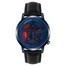 Reloj para hombre, llanta de rueda de coche, esfera de cubo, reloj de pulsera para hombre, relojes impermeables negros de malla de acero inoxidable, reloj Masculino