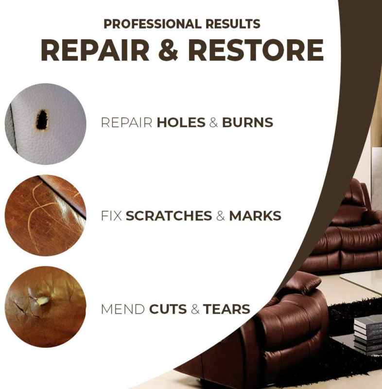 Liquid Leather Repair Gel Skin Refurbish Tool Holes Scratch Cracks Restoration Vinyl Restorer Car Seats Sofa Jacket Purse Shoes