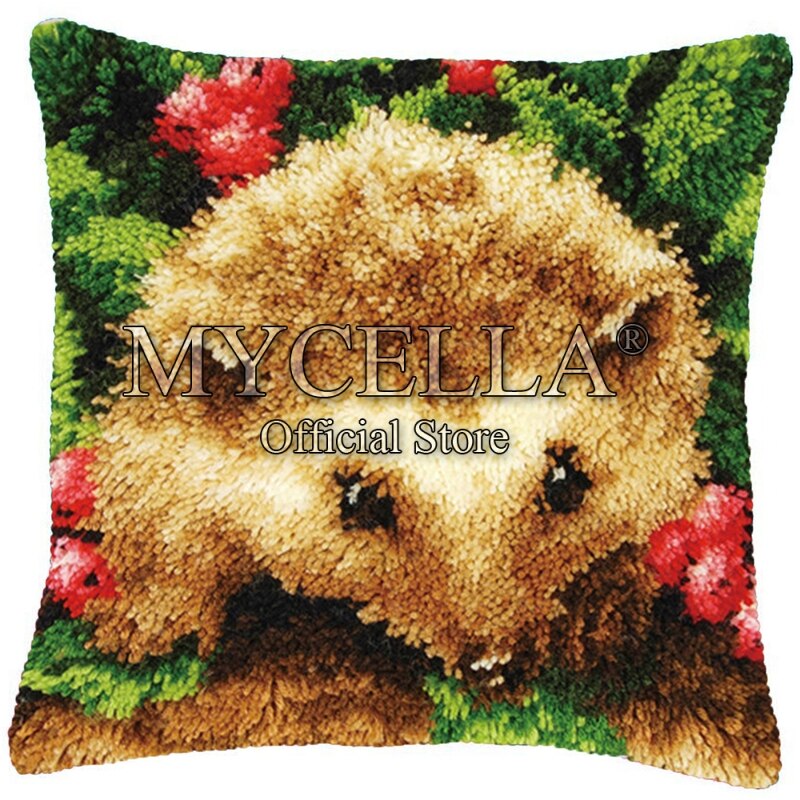 Animals Latch Hook Cushion Pillow Mat DIY Crafts Skull Pattern Cross Stitch Needlework set Crocheting Cushion embroidery pillow