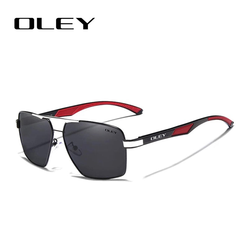 OLEY Brand Design Classic Pilot Polarized Sunglasses Men&