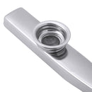 1pc Silver Gold Metal Kazoo Mouth Flute Harmonica with 6 Kazoo Flute Diaphragm For Beginners Kids Adult Party Musical Instrument