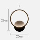 Lámpara de pared LED para dormitorio, lámparas de pared nórdicas, lámpara de pared de salón regulable, lámpara de noche, luz de pared led para accesorio de baño para el hogar