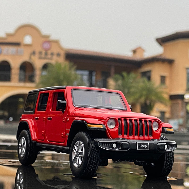 1:32 Jeeps Wrangler Rubicon Alloy Car Model Diecast &amp; Toy Metal Off-road Vehicles Car Model Simulation Sound and Light Kids Gift