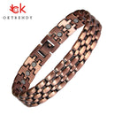 Oktrendy Pure Copper Magnetic Pain Relief Bracelet For Men Therapy Magnets Bangle Link Chain Women Health Care Jewelry Wholesale