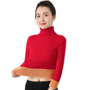2021 Winter Plus Thick Velvet knit Sweater Bottoming shirt Velvet lining Warm Pullover Sweater female Fashion Thick Sweater