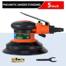 FivePears Lijadora orbital neumática Amoladora de aire, 125 mm / 150 mm Máquina de pulido / rectificado excéntrica al vacío Herramientas neumáticas