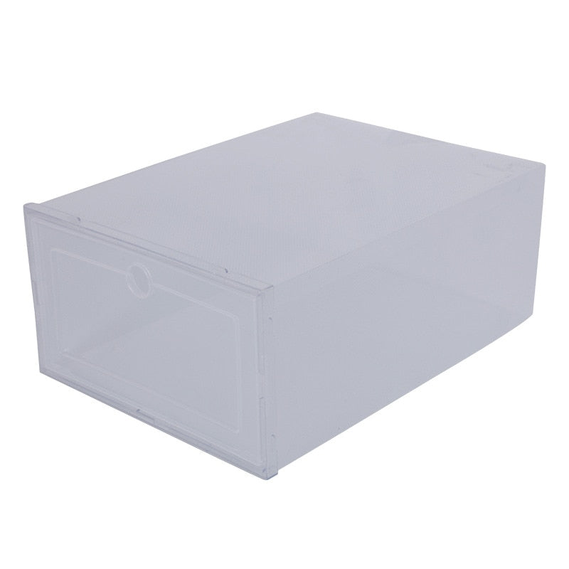 6pcs Plastic Box Storage Transparent Shoes Box Organizer Drawer Modern Organizer Boxes Container Shoes For Storing Boxes Storage