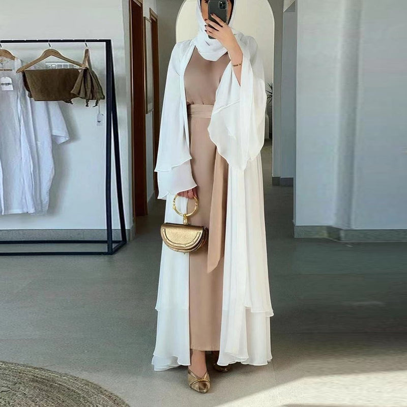 Ramadan Eid Mubarak Abaya Dubai Turkey Kaftan Muslim Kimono Women Cardigan Robe Femme Musulmane Caftan Islam Clothing Jalaba