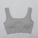 Hohe Taille Sport Legging Gym Damen Sportbekleidung Nahtlose Fitness Damen Yoga Anzug Hoch dehnbar Workout Set Gepolsterter Sport-BH