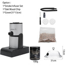 BORUiT Portable Molecular Cuisine Smoke Infuser Food Cold Smoke Generator Smoking Gun Meat Burn Smokehouse Cooking for BBQ Grill