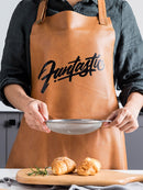 PU Leather Apron Household Waterproof Anti-oil Apron Adult Men And Women Fashion Cooking Apron