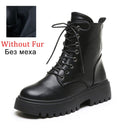 Woman Ankle Boots Flat Heel Shoes Women Lace Up Winter Autumn Shoes Daily Short Boots Woman Footwear Size 35-40 AC166