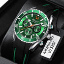 WISHDOIT 2021 New Fashion Diving Watch Men&#39;s Blue Top Brand Luxury Stainless Steel Waterproof Leisure Sports Quartz Men&#39;s Watch