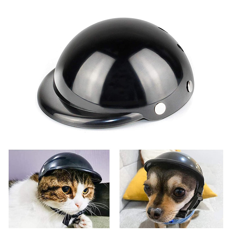 Funny Pet Hat Dog Helmet Motorcycle ABS Cap For Small Medium Dogs Cats French Bulldog Summer Accessories Birthday Party Costumes