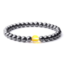 Pulsera de terapia magnética para pérdida de peso, pulsera de hematita con cuentas de 6mm para el cuidado de la salud, pulsera de piedra lunar Natural, pulsera de joyería