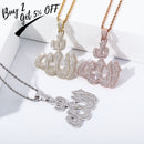 TOPGRILLZ nuevo collar con colgante de Alá con cadena de tenis de 4mm de alta calidad Iced Micro Pave Cubic Zirconia HipHop moda para regalo