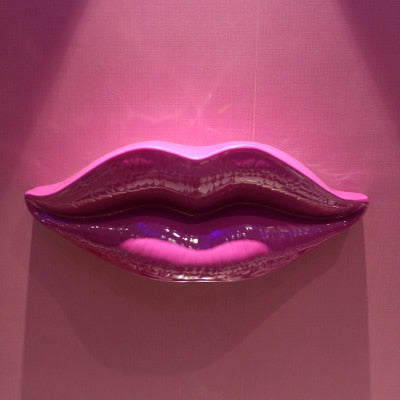 Big Lip Skulptur Dekoration Moderne rote Lippen Anhänger Bar Club Thema Wanddekoration