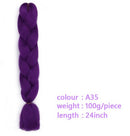 Black Star Hair Ombre Jumbo Braiding Hair Extensions 24 Inch Twist Braids Synthetic Hair Fiber for Twist Braiding for Women