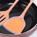 5pcs Silikon-Küchengeschirr-Antihaft-Kochgeschirr, das Werkzeug-Spachtel-Schöpflöffel-Schaufel-Löffel-Suppen-Küchen-Utensilien-Satz kocht Jetzt kaufen