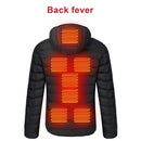 Men 9 Areas Heated Jacket USB Winter Outdoor Electric Heating Jackets Warm Sprots Thermal Coat Clothing Heatable Cotton jacket