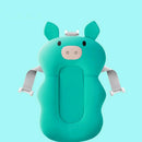 Cojín de baño para bebé, cojín antideslizante portátil para baño de recién nacido, asiento flotante para bebé, almohadilla para bañera, alfombrilla de soporte para ducha, seguridad