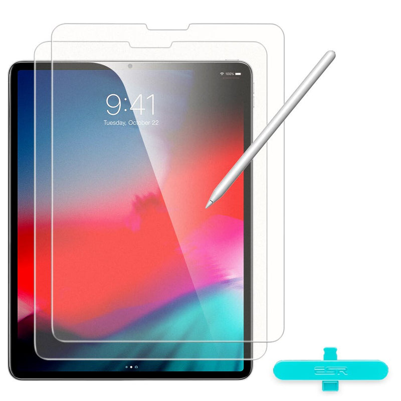 ESR 2pcs Paper Feel Film for iPad Air 4/iPad Pro 12.9 11 2020 for iPad 8th 7th iPad Air 3/2/1 Screen Protector Writtable Film