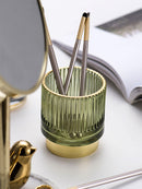 Nordic Home Dressing Table Decoration Makeup Storage Box Organizer Cosmetic Containers Glass Pen Holder Caja De Cosmeticos