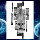 Pegatinas de tatuaje temporal de estilo veraniego, pluma de flor rosa para mujer, tatuajes falsos para hombre, tatuajes artísticos para brazo corporal, Lobo Tribal, León, Henna