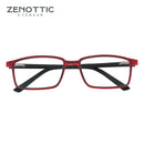 ZENOTTIC Anti Blue Light Blocking Reading Glasses For Men Women Square Full Frame Frame Antireflective Coated Non Spherical Lens