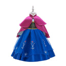 Frozen 2 Fantastic Anna Princess Dresses Girls Halloween Costume Long Gown Kids Carnaval Wedding Dress Children Cosplay Clothing