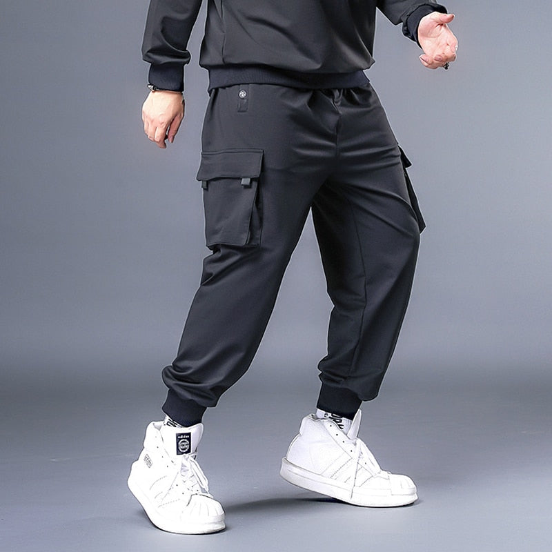 Baggy Pants Men Hip Hop Streetwear Cargo Pant Big Size 7XL Sweatpants Male Jogger Oversize Fashion Trousers Plus Szie HX530