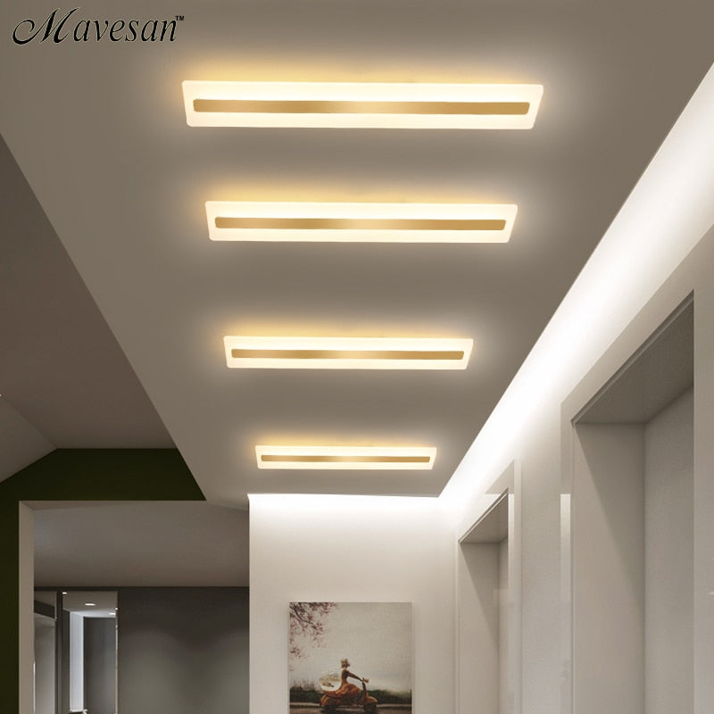 Acrílico Pasillo led luces de techo para sala de estar Plafond hogar Iluminación lámpara de techo homhome accesorios de iluminación Balcón moderno