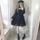 Gothic Lolita Dress Harajuku Fashion Cross Cosplay Female Dress Japanese Soft Sister Style Star Tulle Dress Cute Girl Streetwear