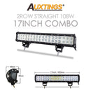 Auxtings 12 '' 22 '' 20 pulgadas 12V 24V todoterreno barra de luz led Spot Flood Combo 20 '' 126W luz de trabajo led para Jeep Car 4WD Truck SUV ATV