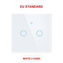 GIRIER Tuya Wifi Light Switch, Smart Touch Wall Switch EU/US Support Multi-way Control 100-240V, Works with Alexa Google Home