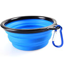 Portable 2 in 1 Pet Folding Water Bottle Food Container With Folding Silicone Pet Bowl Outdoor Travel Dog Cat Feeder Cup Bowl