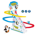 Climbing Stairs Track Toys Cartoon Penguin Dinosaur Dog Duck For Children Electronic Music Kids Funny Boys Girls Birthday Gift