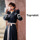 Japanese Dragon Embroidery Women Kimono Dress Men Samurai Costume Cosplay Cardigan Yukata Traditional Cosplay Party Halloween