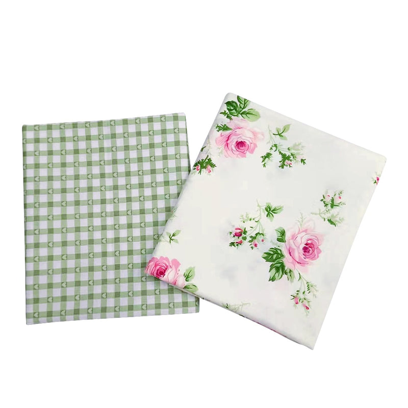 100% Cotton Twill  Fabric DIY Fabric for Baby Quilting Cloth Printed Roes for Sewing Bed Sheet Cotton Making Cloth