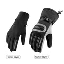 ROCKBROS Winter -40 Degree Cycling Gloves Waterproof Fleece Keep Warm Glove Touch Screen Gloves for Bicycle Moto Skiing Hiking