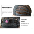 7JHH WIGS Peluca sintética natural y cómoda para mujer, pelo liso con hombros negros, peluca de peinado a la moda de 14 pulgadas