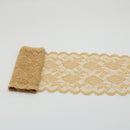 2 Yards Elastic Lace Ribbon Flowers Trim 150MM Wide Embroidery African Lace Fabric Trimmings For Wedding Dress Sewing Diy Crafts