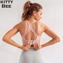 High Impact Sports Bra Seamless Yoga Bra Gym Push Up Brassiere Sport Femme Sport Bra Top Fitness Women Adjustable Seamless Top