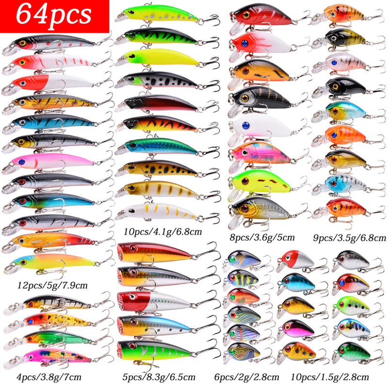 Almighty Mixed Fishing Lure Kits Wobbler Crankbait Swimbait Minnow Hard Baits Spiners Carp Bait Set Fishing Tackle