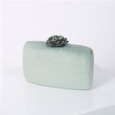 Velvet Clutch Bag for Women Luxury Designer Purse and Handbag Diamond Flower Lock Elegant Evening Bag Wedding Clutch ZD1905