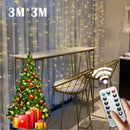 3m 100/200/300 LED Curtain String Light Flash Garland Rustic Wedding Party Decoration Table Bridal Shower Bachelorette Home Gift