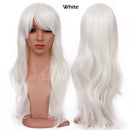 S-noilite Synthetic 28colors 22inch Loose Wave Wigs Halloween Cosplay Wig Blue Red Pink Grey Purple Hair Wig Cosplay for party