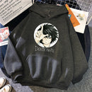 Popular Japanese Manga Death Note L·Lawliet Hoodies Men Anime Hoody Fashion Streetwear Loose Oversize Sweatshirts Fleece Clothes