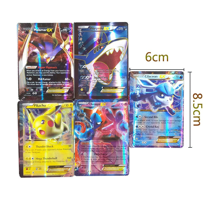 200pcs Pokemon Card GX EX VMAX MEGA Booster Box English Game Battle Trading Collection Shining Card Best Selling Kids Toys Gift